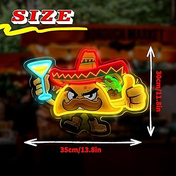 TACOS タコス ネオン LED 看板 メキシカン アメリカン インテリア TACOS タコス ネオン LED 看板 メキシカン アメリカン インテリア